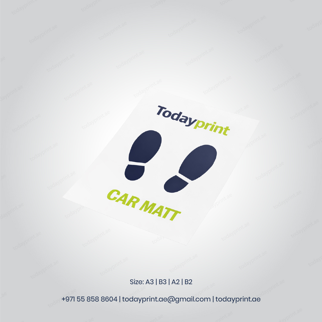 Car Mat _ 1-2 Color_Wood Free 80 GSM-100 Car Mat _ 1-2 Color_Wood Free 80 GSM-100