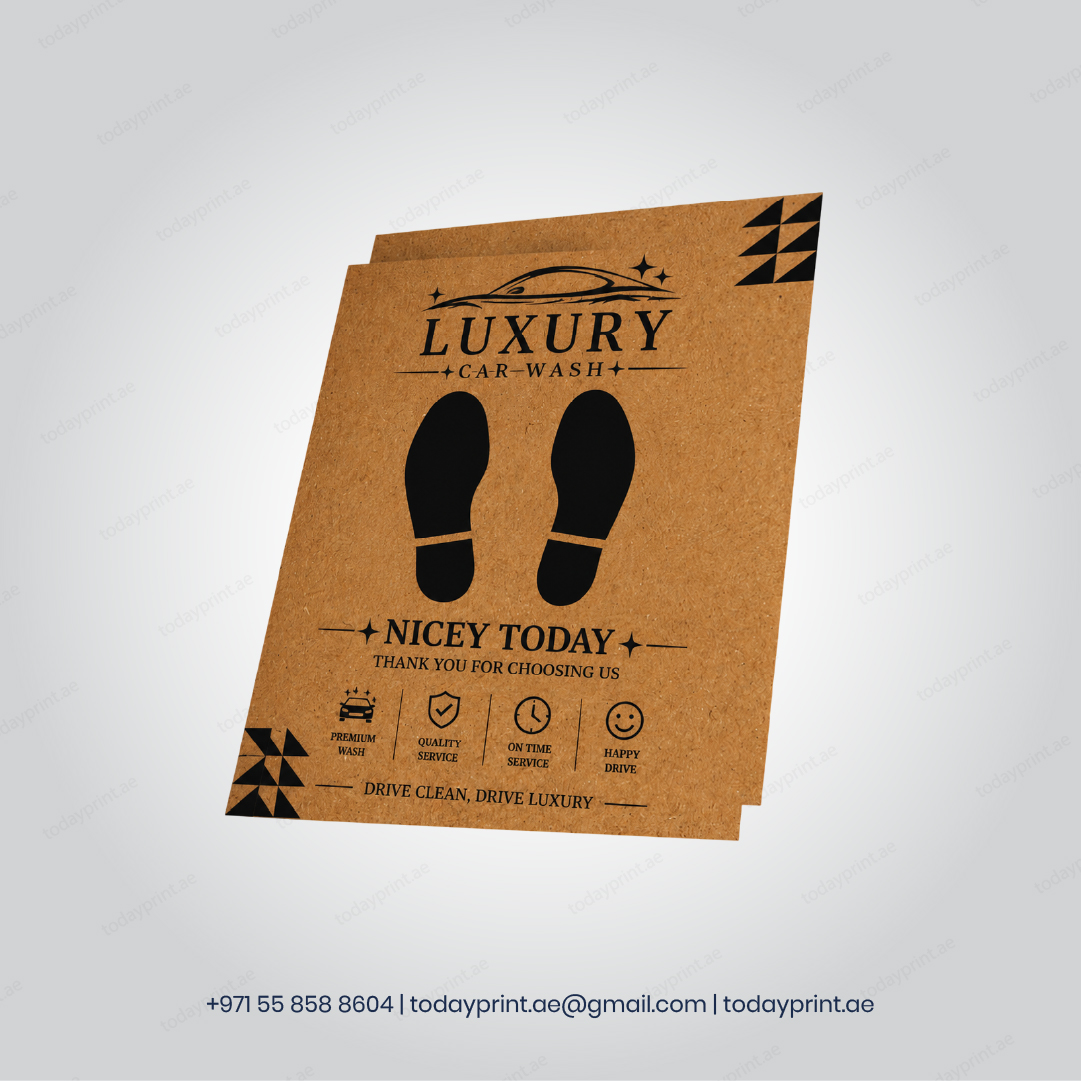 Car Mat_1- 2 Color_Kraft Brown_100 GSM-100 Car Mat_1- 2 Color_Kraft Brown_100 GSM-100
