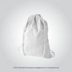 Eco-neutral Cotton Draw String Bags 240GSM -White-100