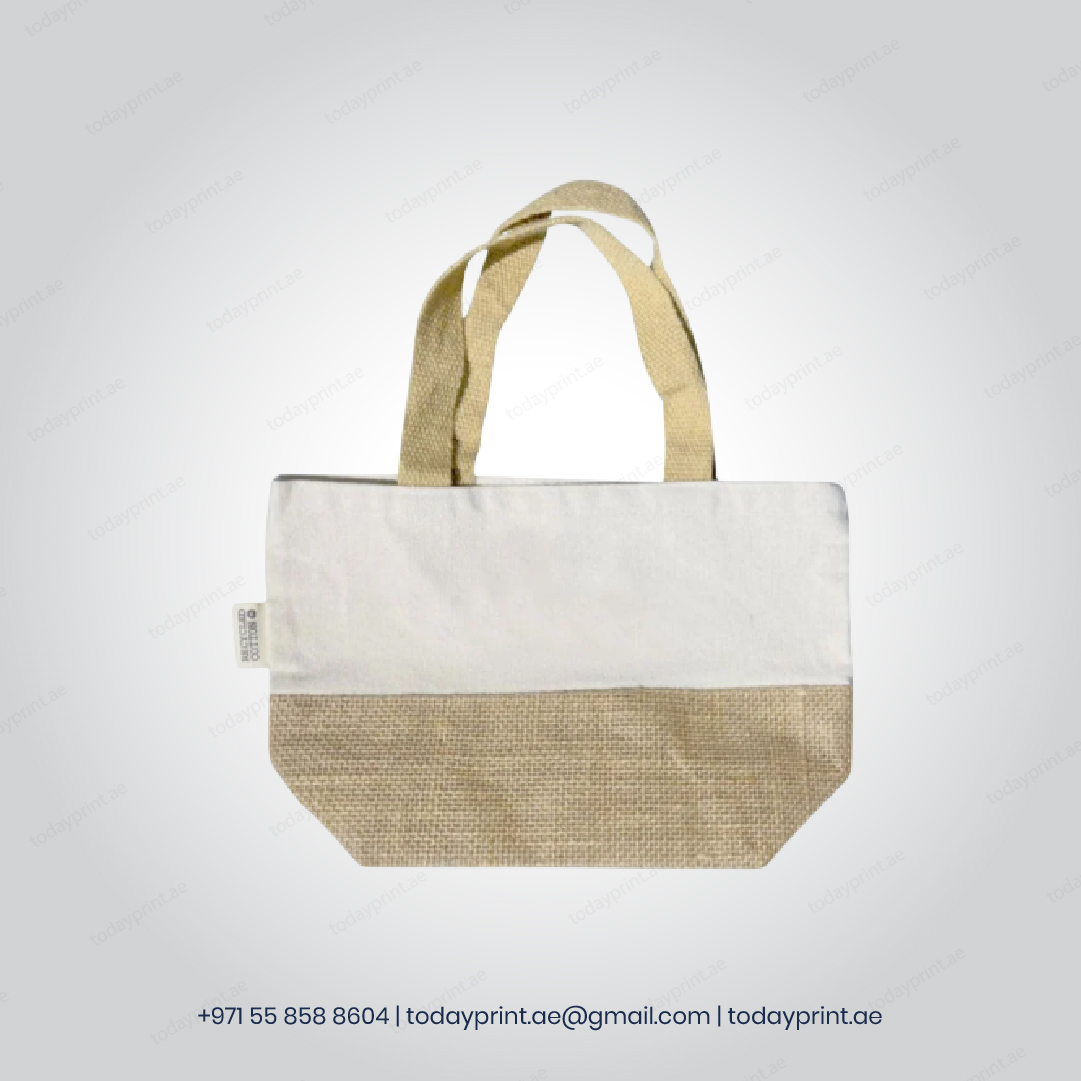 FARUM - GRS-certified Recycled Cotton-Jute Mini Bag - Natural-100 FARUM - GRS-certified Recycled Cotton-Jute Mini Bag - Natural-100
