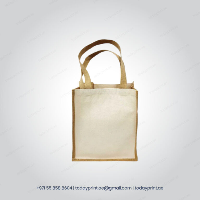 Jute and Cotton Bags Two Side Print-100
