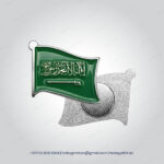 KSA Flag Badges with Magnet