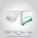 Kraft Shopping Bag _ White_ Top Fold__100 GSM-100