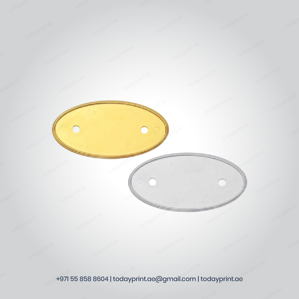 PVC Injected Oval Name Badges-100 PVC Injected Oval Name Badges