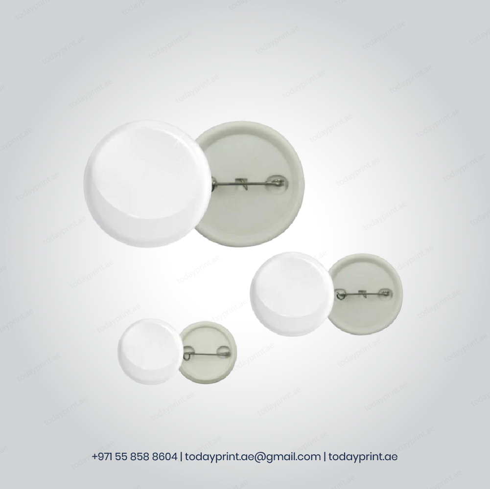 Plastic Button Badges - 44mm-100 Plastic Button Badges