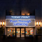Push Through Signage