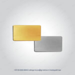 Rectangular Flat Metal Badges