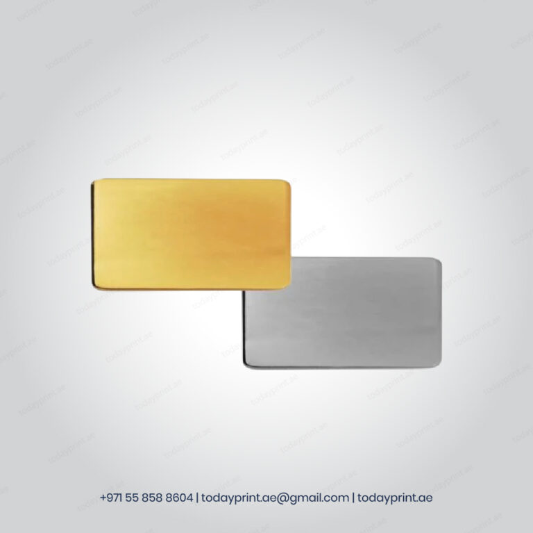 Rectangular Flat Metal Badges