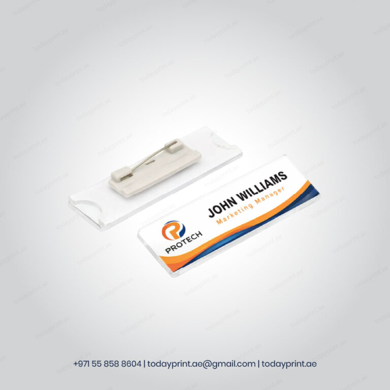Reusable Acrylic Name Badges