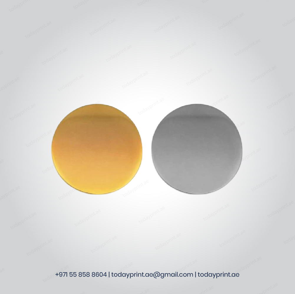 Round Flat Metal Badges-100 Round Flat Metal Badges
