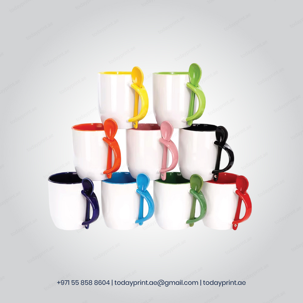 SPOON CERAMIC SUBLIMATION MUGS-100 SPOON CERAMIC SUBLIMATION MUGS-100