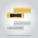 Shiny Gold and Silver Plated Badges-100