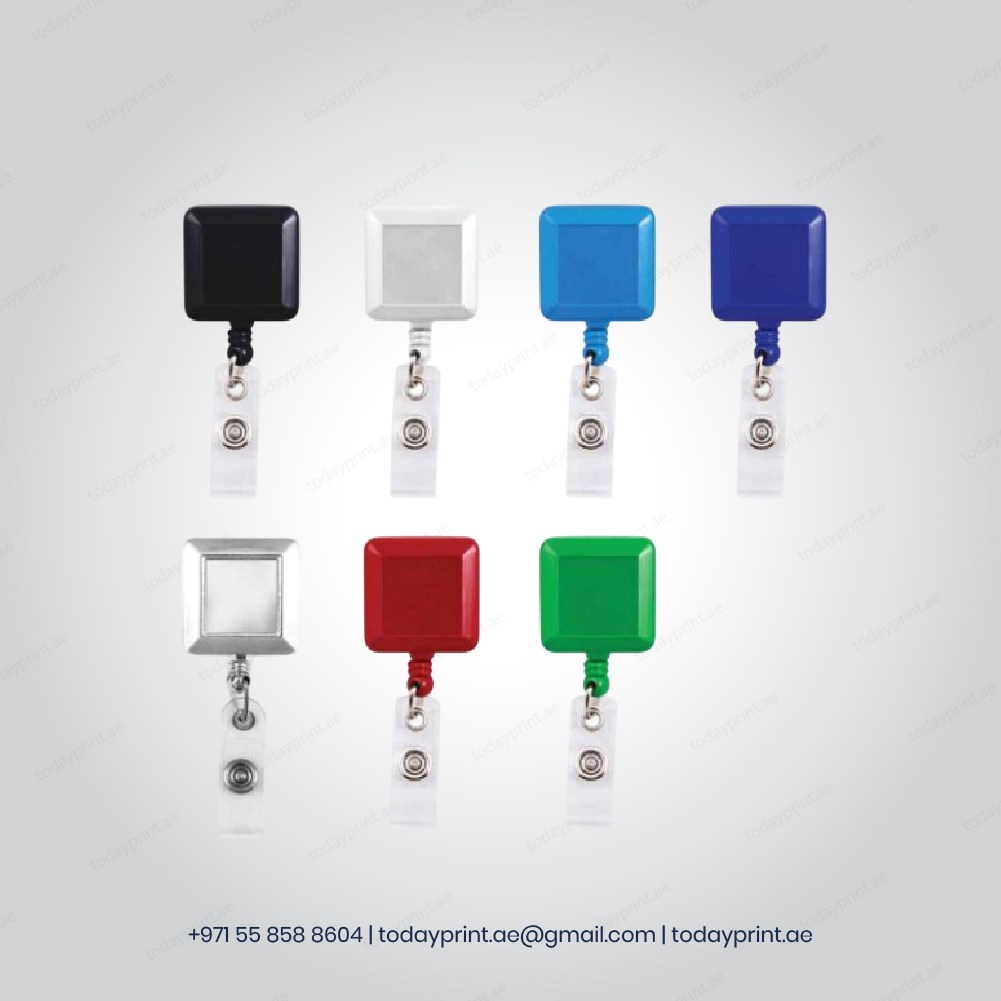 Square Badge Reels-100 Square Badge Reels