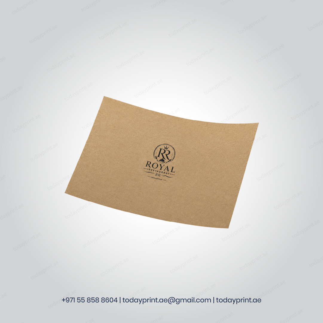 Table Mat _ 1-2 Color_Brown Kraft 100 GSM-100 Table Mat